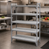 Thumbnail image #3 for Cambro Camshelving Premium 5-Shelf Solid Shelf Kit, 18 x 36 Inches, Speckled Gray