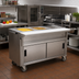 Thumbnail image #2 for Eagle Group Spec-Master Mobile Sealed Well Hot Food Table with Sliding Doors, 2 Wells, 33-Inch Wide, 120V