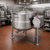 Thumbnail image #2 for Cleveland Range KDL150T 150-Gallon Direct Steam Tilting Steam Kettle with Open Quad-Leg Base