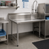 Thumbnail image #2 for BlendPort® 36-Inch Straight Clean Dishtable, Right-to-Left Operation, 10-Inch Backsplash, 16-Gauge 304 Stainless Steel