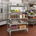 Thumbnail image #2 for Cambro Camshelving Elements XTRA High Density Top Rail 5-Tier Mobile Starter Unit, 18 x 42 x 80 Inches, Speckled Gray