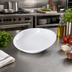 Thumbnail image #2 for Carlisle Stadia 11.5-Inch Oblong White Melamine Pasta Plate