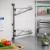 Thumbnail image #2 for Eagle Group 21-Inch Stainless Steel End Single Shelf Bracket for Adjustable Post Wire Wall Mounts