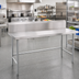 Thumbnail image #2 for Advance Tabco TVKS-369 Stainless Steel Work Table with 10-Inch Backsplash, 108 x 36 Inches