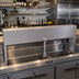 Thumbnail image #2 for Glastender 35-Inch Single Speed Rail Locking Cover, Stainless Steel