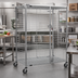 Thumbnail image #2 for Eagle Group QuadTruss Mobile Wire Security Cage with Padlock-Ready Double Doors and Casters