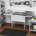 Thumbnail image #2 for Advance Tabco Special Value Series 2-Compartment Fabricated Sink with Left and Right Drainboards, 16 Gauge 304 Stainless Steel