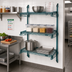 Thumbnail image #2 for Quantum Wall-Mount Cantilever Starter Shelving Unit with 3 Wire Shelves