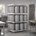 Thumbnail image #2 for New Age 93-Inch Wide Double-Deep Aluminum Keg Rack, 20 Keg Capacity
