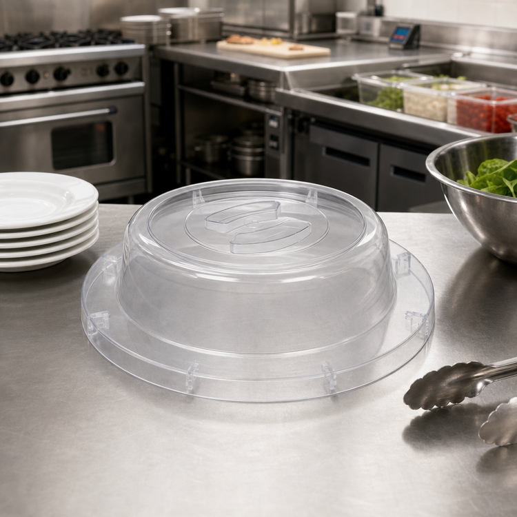 Product image #2 for American Metalcraft Universal Clear ABS Round Plate Cover for 10 to 11-1/2 Inch Plates