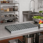 Thumbnail image #2 for Fermod Fermostock 64265-R1 31"W x 18"D Vented Anodized Aluminum Modular Shelf with Removable Polymer Inserts