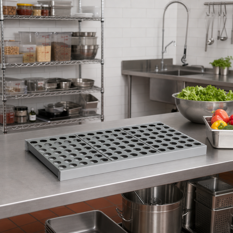 Product image #2 for Fermostock 31" x 18" Horizontal Vented Modular Shelf with Removable Polymer Inserts
