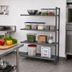 Thumbnail image #2 for Cambro Camshelving Basics Plus 4-Tier Vented Add-On Polymer Shelving Unit, 18 x 36 x 64 Inches, Brushed Graphite