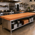 Thumbnail image #2 for Boos Block American Cherry Edge Grain Kitchen Countertop, 132 x 32 x 3 Inch, Varnique Finish