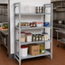 Thumbnail image #3 for Cambro Camshelving Premium 54-Inch x 18-Inch x 84-Inch 4-Shelf Vented and Solid Stationary Starter Unit