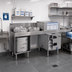 Thumbnail image #2 for Glastender GT-18+2-78L 78-Inch Side-To-Side Pass-Thru Low-Temperature Chemical Sanitizing Glasswasher Station