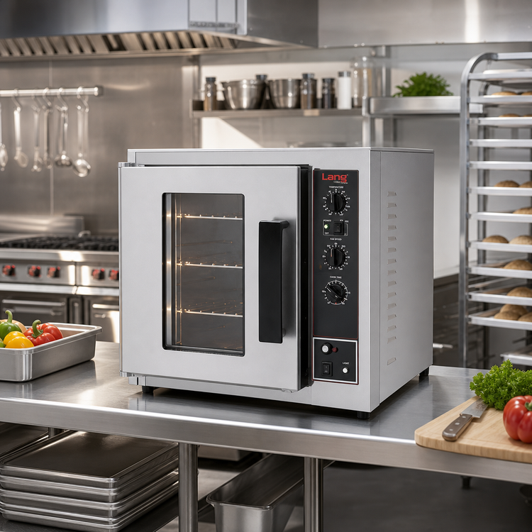 Product image #2 for Lang Marine Single-Deck Half-Size Electric Convection Oven, 9 Half-Sheet Pan Capacity