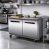 Thumbnail image #2 for Maxx Cold X-Series 48-Inch 2-Section Undercounter Freezer, 12 Cu. Ft., Stainless Steel