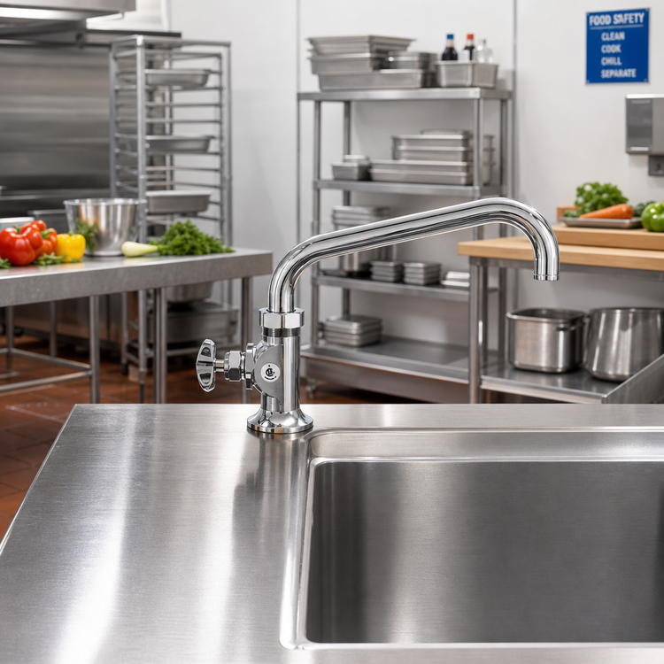 Product image #2 for Fisher 3/4-Inch Deck Mount Single-Hole Faucet with 10-Inch Swing Spout and Lever Handle