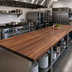 Thumbnail image #2 for Boos Block American Black Walnut Blended Rails Edge Grain Kitchen Countertop, 144 x 30 x 1-1/2 Inch, Oil Finish