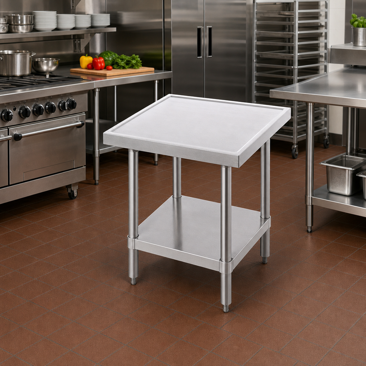 Product image #2 for Advance Tabco 24" x 30" Stainless Steel Top Equipment Stand with Adjustable Undershelf and Legs