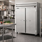 Thumbnail image #3 for Howard-McCray SR Series SR48 48 Cu. Ft. Two-Section Reach-In Refrigerator with Solid Hinged Doors