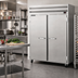 Thumbnail image #3 for Howard-McCray SR Series 48 Cu. Ft. Two-Section Reach-In Refrigerator with Solid Doors