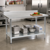 Thumbnail image #2 for Eagle Group Deluxe Series 144-Inch Stainless Steel Work Table with 4-1/2-Inch Backsplash and Undershelf