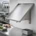 Thumbnail image #2 for John Boos 42 Inch Wall-Mounted Solid Stainless Steel Sorting Shelf with Brackets, 2-Rack Capacity
