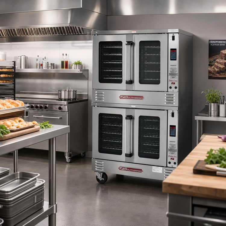 Product image #2 for Southbend Platinum Series Full-Size Double Deck Gas Convection Oven with Touchscreen Controls