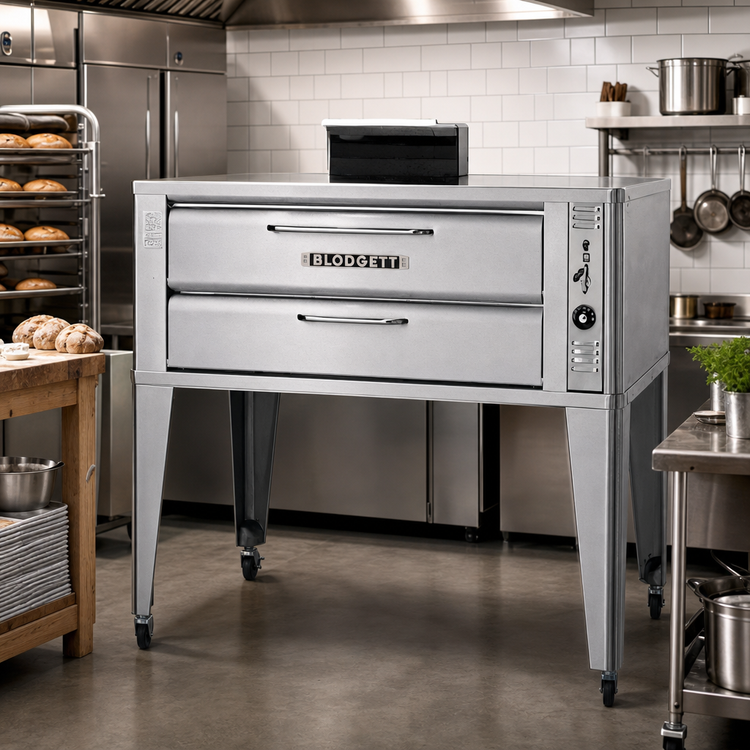 Product image #2 for Blodgett 961 DOUBLE Gas Double Deck Oven with 2 Sections and 42 x 32 Inch Deck Interior