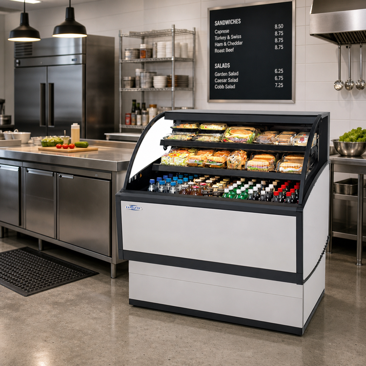 Product image #3 for Low Profile Self-Serve Refrigerated Specialty Merchandiser, 36-Inch Wide, Self-Contained