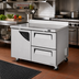 Thumbnail image #2 for Turbo Air Super Deluxe Two-Section 48-1/4-Inch Worktop Freezer with 1 Door and 2 Drawers, 12 Cu. Ft.