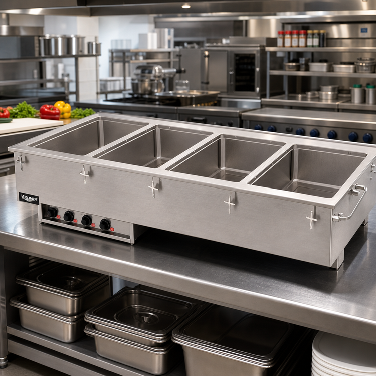 Product image #2 for Vollrath 4-Well Drop-In Electric Hot Food Well Unit with Auto-Fill and Thermostatic Controls