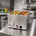 Thumbnail image #2 for Electric Countertop Wet Food Warmer, Stainless Steel, Thermostatic Controls, 1 Full-Size or 2 Half-Size Pan Capacity