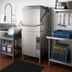 Thumbnail image #2 for Hobart Warewash AM16-BAS-10 Universal High-Temp Sanitizing Door-Type Dishwasher, 60 Racks/Hour, 380-415V