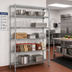 Thumbnail image #2 for Eagle Group 5-Tier Chrome-Plated Wire Add-On Shelving Unit, 36W x 18D x 86H