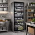Thumbnail image #3 for Eurodib USA WD5121 Commercial Wine Showcase Cooler, Stainless Steel, 104 Champagne / 162 Standard Bottle Capacity