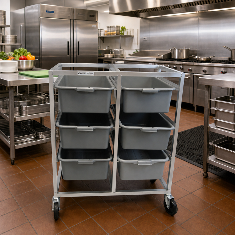Product image #3 for Channel Manufacturing BBC-6 Aluminum Double-Section Bus Box Cart