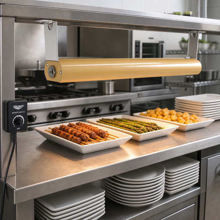 Product image #2 for Vollrath 30-Inch Low Profile Unlighted Strip Heat Lamp with Remote Infinite Switch