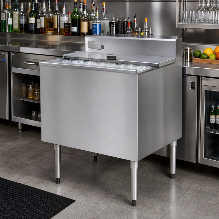 Product image #2 for Eagle 2200 Series 30-Inch Underbar Ice Bin/Cocktail Unit with 7-Circuit Cold Plate
