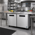 Thumbnail image #2 for Hoshizaki Steelheart 48-Inch Two-Section Reach-In Undercounter Freezer with Solid Doors and Cylinder Locks