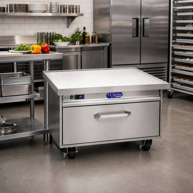Product image #2 for Randell FX-1CSRE-290 FX Series 38 Inch Flexible Refrigerator or Freezer Chef Stand