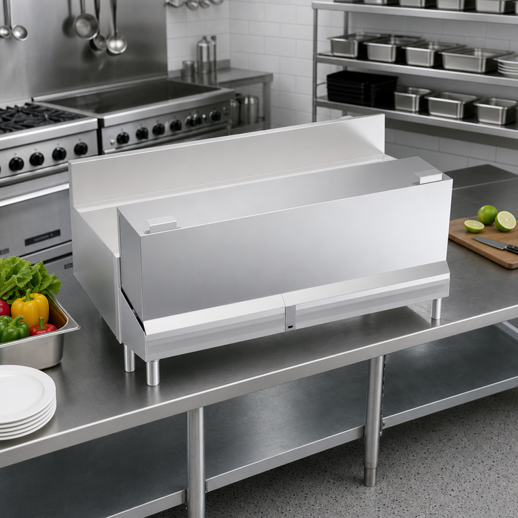 Product image #2 for Krowne Royal Series 40-Inch Stainless Steel Locking Cover for Double Speed Rail