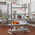 Thumbnail image #2 for Cambro Camshelving Elements XTRA 5-Shelf Vented Stationary Starter Unit, 36-Inch Wide x 24-Inch Deep x 72-Inch High, Speckled Gray