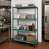 Thumbnail image #2 for Metro Super Erecta Pro 4-Shelf Starter Shelving Unit with Polymer Shelf Mats, 18 x 48 x 63 Inch, Green