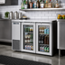 Thumbnail image #2 for 48-Inch Two-Section Self-Contained Back Bar Cooler with Glass Hinged Doors