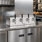 Thumbnail image #2 for Perlick Corporation 4040A4B Underbar Glycol-Cooled Draft Beer Dispensing Head, Stainless Steel, 4-Faucet Capacity