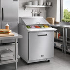 Thumbnail image #2 for Kelvinator Commercial KCHMT29.12 29-Inch Mega Top Refrigerated Sandwich/Salad Prep Table, 1 Door, 12-Pan Capacity