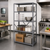 Thumbnail image #2 for IRONMAN Stationary Open Steel Shelving Unit, 4 Shelves, 18 x 42 x 39 Inches